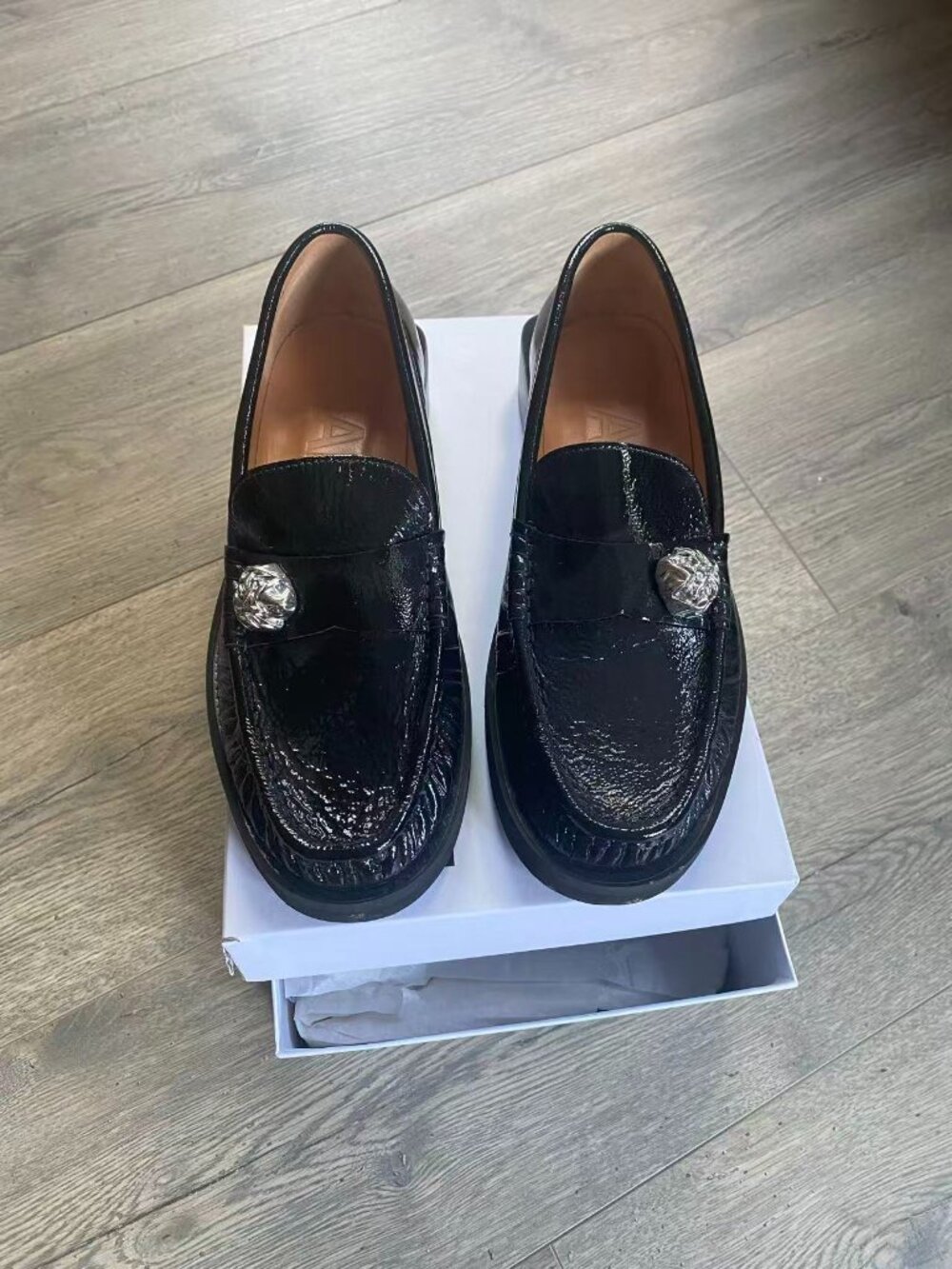Ganni Patent Loafer- Size 8
